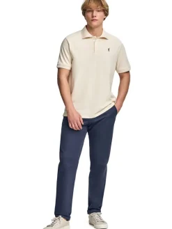 3-delige set: poloshirts blauwgrijs/beige/lichtblauw