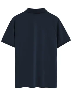 3-delige set: poloshirts donkerblauw/lichtblauw/wit