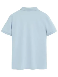 2-delige set: poloshirts donkerblauw/lichtblauw