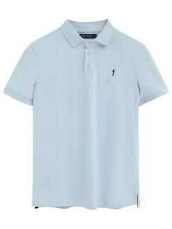 2-delige set: poloshirts donkerblauw/lichtblauw