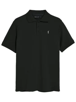 2-delige set: poloshirts zwart/donkerblauw