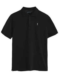 2-delige set: poloshirts zwart/wit