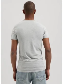 2-delige set: shirts lichtgrijs