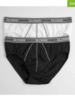 2-delige set: slips zwart/wit