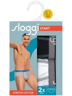 2-delige set: slips zwart/wit