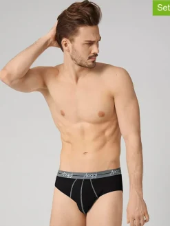 2-delige set: slips zwart/wit