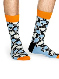 2-delige set: sokken "Andy Warhol Flower" lichtblauw/meerkleurig