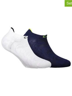 2-delige set: sokken wit/donkerblauw