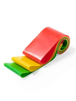 3-delige set: weerstandsbanden rood/geel/groen - (L)30 cm