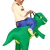 2-delig kostuum "Ontdekker van Dinosauriers" groen