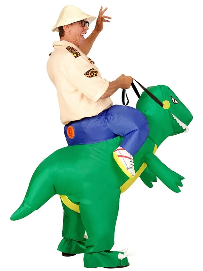 2-delig kostuum "Ontdekker van Dinosauriers" groen