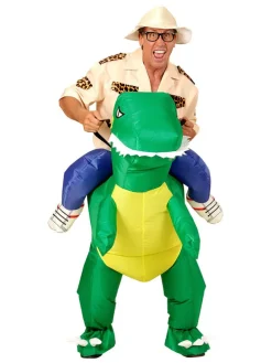 2-delig kostuum "Ontdekker van Dinosauriers" groen