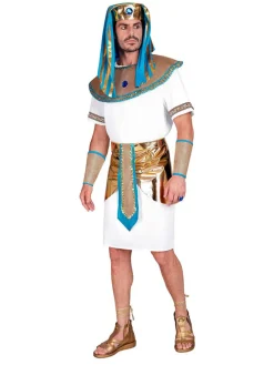 5-delig kostuum "Pharaoh" wit/goudkleurig