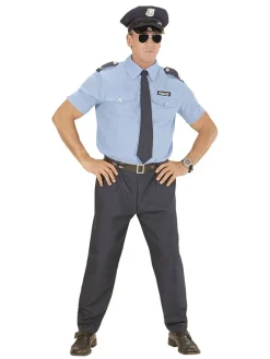 5-delig kostuum "Politie" blauw/grijs