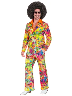 2-delig kostuum "60's" meerkleurig