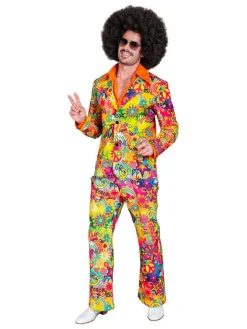 2-delig kostuum "60's" meerkleurig