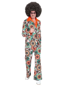 2-delig kostuum "60's" meerkleurig