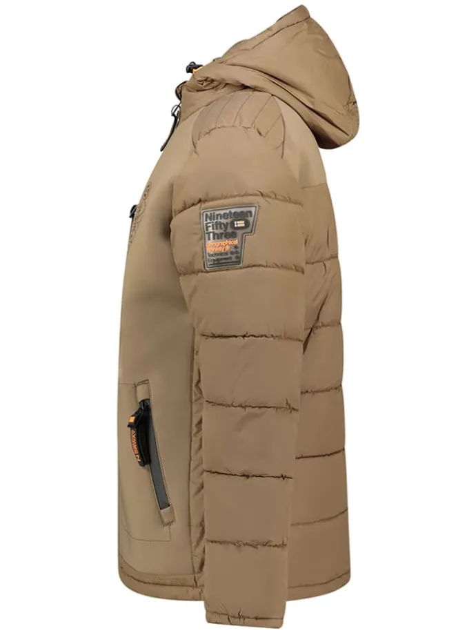 Donzen jas "Beachwood" lichtbruin