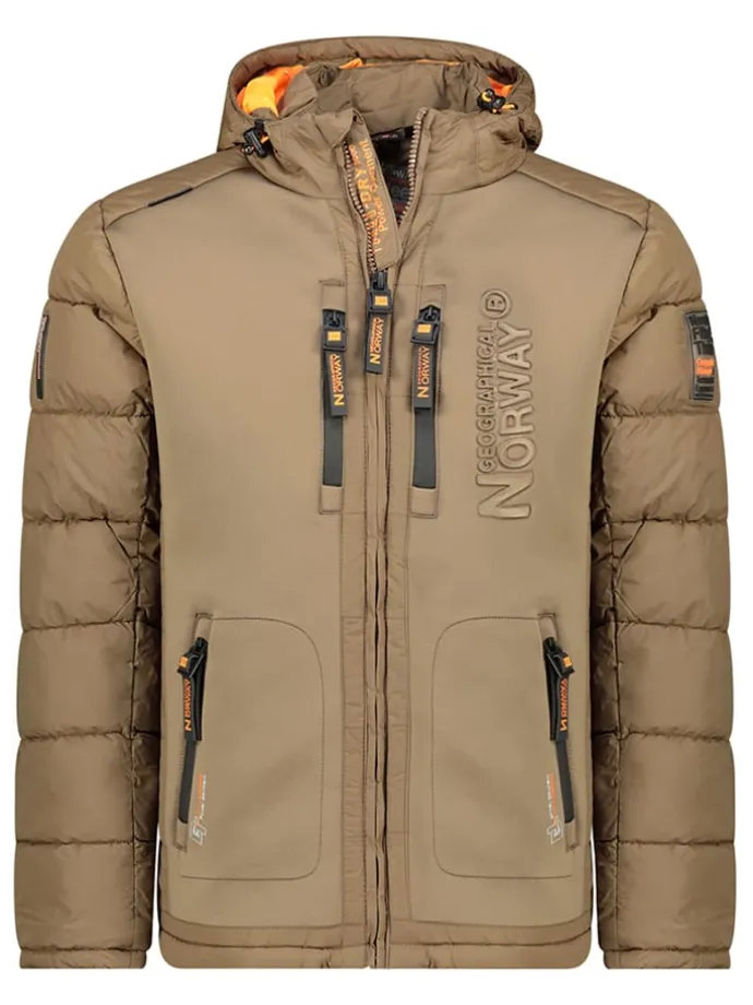 Donzen jas "Beachwood" lichtbruin