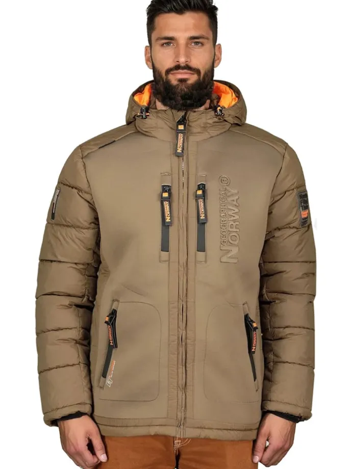 Donzen jas "Beachwood" lichtbruin