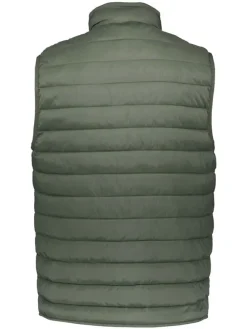Doorgestikte bodywarmer donkergroen