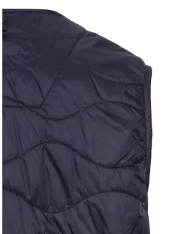 Doorgestikte bodywarmer donkerblauw