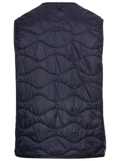 Doorgestikte bodywarmer donkerblauw