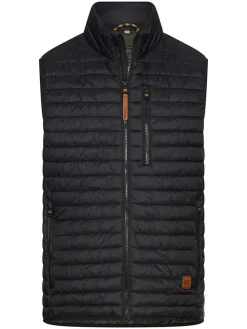 Doorgestikte bodywarmer donkerblauw