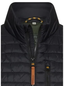 Doorgestikte bodywarmer donkerblauw