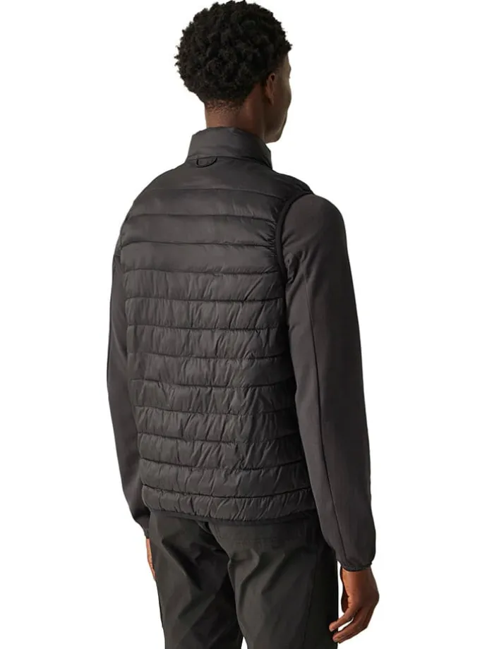 Doorgestikte bodywarmer "Hillpack II" zwart