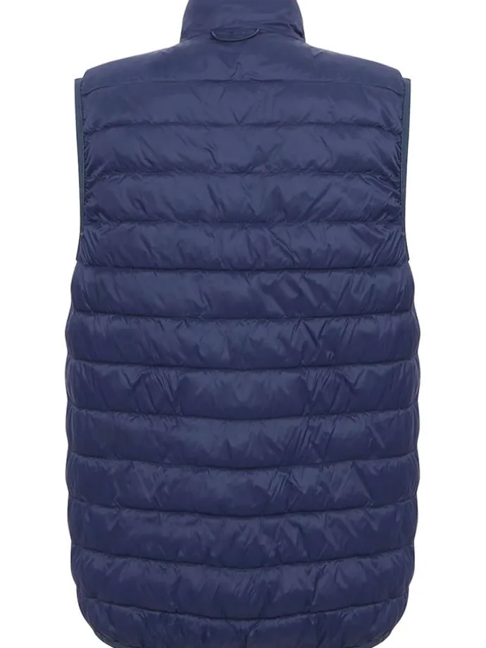 Doorgestikte bodywarmer "Hillpack II" donkerblauw