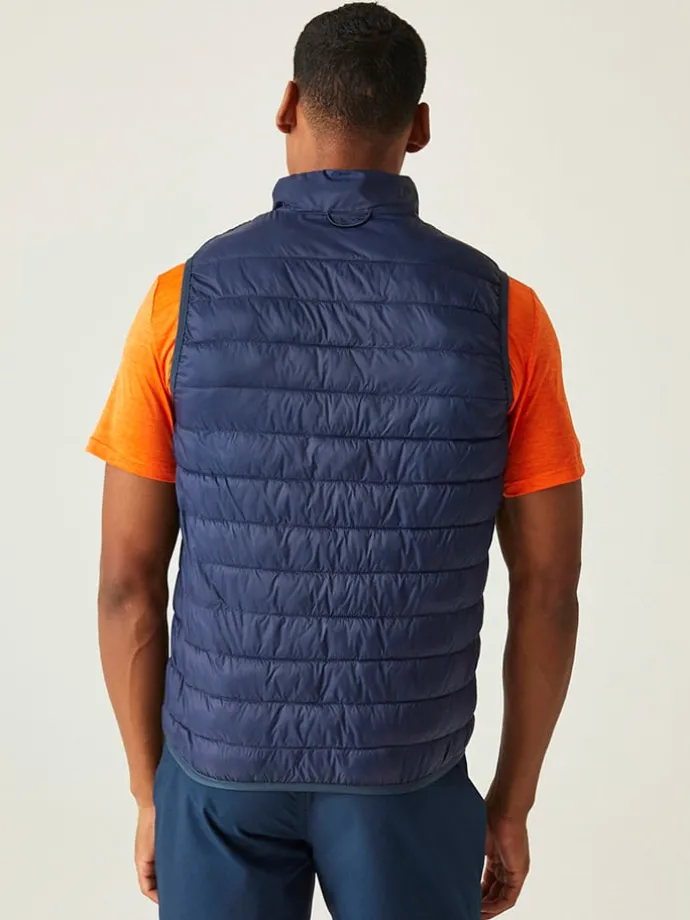 Doorgestikte bodywarmer "Hillpack II" donkerblauw