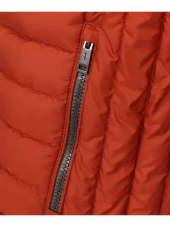 Doorgestikte bodywarmer oranje