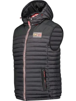Doorgestikte bodywarmer "Vadalmo" zwart