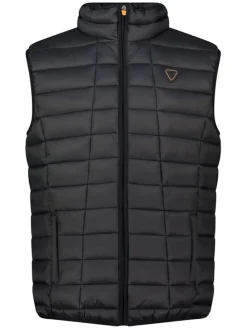 Doorgestikte bodywarmer "Vaipter" zwart