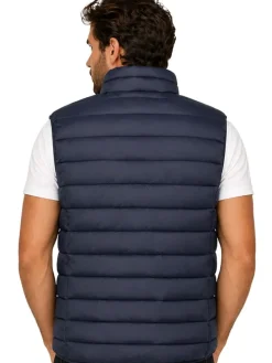 Doorgestikte bodywarmer 