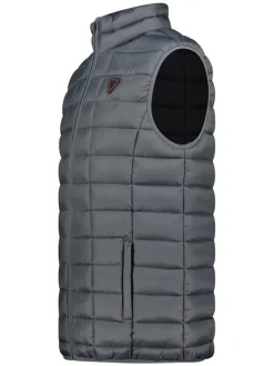 Doorgestikte bodywarmer "Vaipter" antraciet