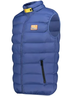 Doorgestikte bodywarmer "Valanche" blauw
