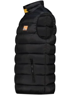 Doorgestikte bodywarmer "Valanche" zwart
