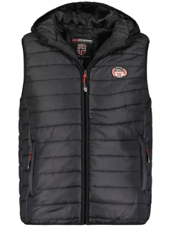 Doorgestikte bodywarmer "Vamigo" zwart