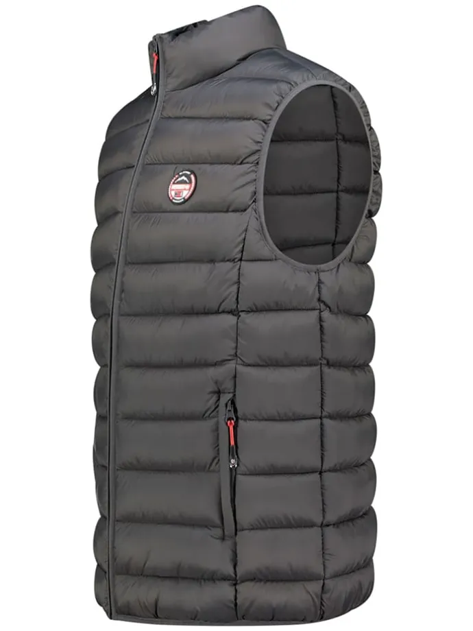 Doorgestikte bodywarmer "Vamigo" antraciet
