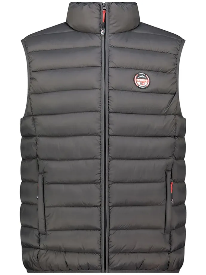 Doorgestikte bodywarmer "Vamigo" antraciet