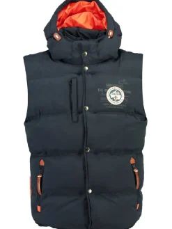 Doorgestikte bodywarmer "Vilano" donkerblauw