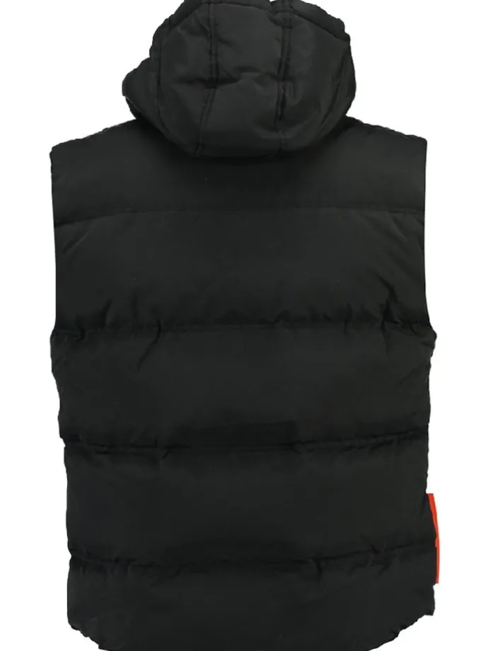 Doorgestikte bodywarmer "Vilano" zwart