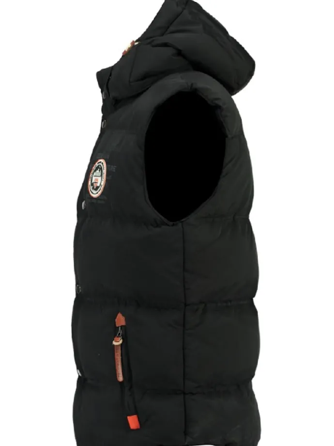 Doorgestikte bodywarmer "Vilano" zwart