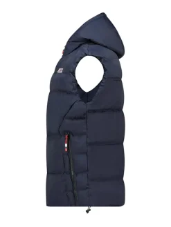 Doorgestikte bodywarmer "Vito" donkerblauw