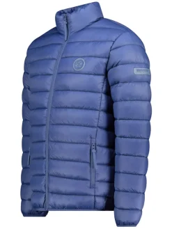 Doorgestikte jas "Amiglobe" blauw