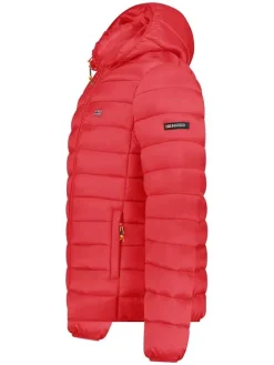 Doorgestikte jas "Amigolor" rood