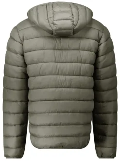 Doorgestikte jas "Amigomapeak" kaki
