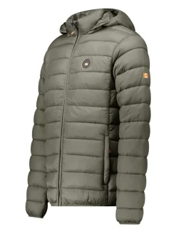 Doorgestikte jas "Amigomapeak" kaki